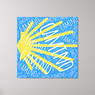Camino Scallop shell Canvas Afdruk