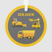 Camion à benne excavatrice Thème Construction Cham (dos)