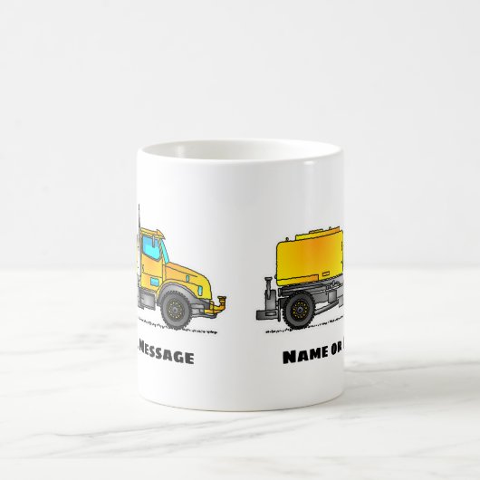 Camion à eau, Mug de construction, Transport (Centre)