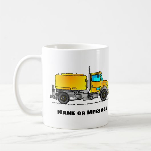 Camion à eau, Mug de construction, Transport (Gauche)