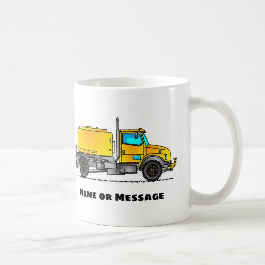Camion à eau, Mug de construction, Transport (Droite)