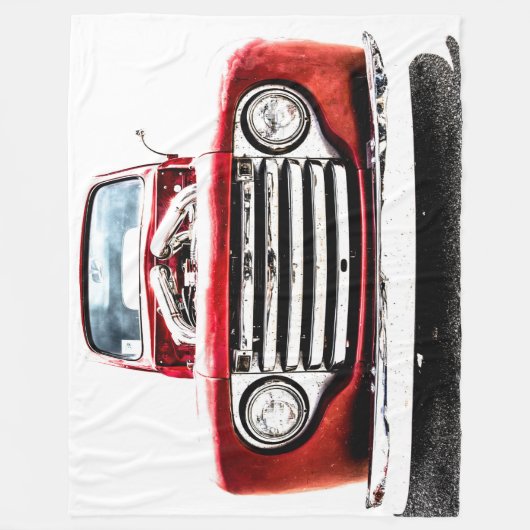 Camion à grande couverture en polaire (Devant)