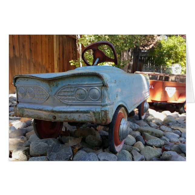 Camion à pédales bleu (Devant horizontal)