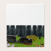 Camion avec Camper dans le Bois Cleared Camping Sp (Outside Unfolded)
