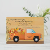 Camion avec Invitation de Feuilles d'Automne (Debout devant)