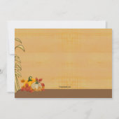 Camion avec Invitation de Feuilles d'Automne (Dos)