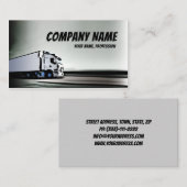 Camion blanc et noir simple sur la carte routière (Devant / Derrière)