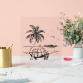 Camion bleu de la tortue marine (Mariage)