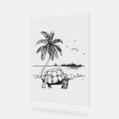 Camion bleu de la tortue marine (Angle)
