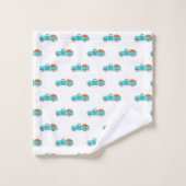 Camion bleu Vintage de la récolte d'automne (Gant de toilette)