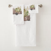 Camion Brown fleurs ferme nom de famille (En situation)