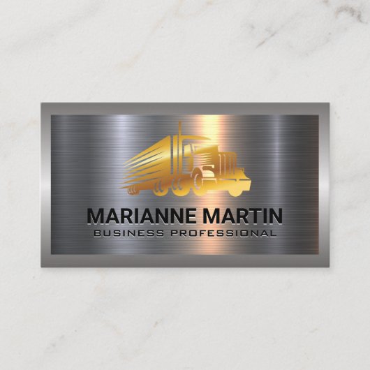 Camion | Carte de visite frontalier industriel (Devant)