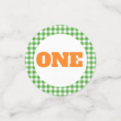 Camion citrouille Anniversaire Confetti - Tracteur (Petit recto)