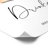 Camion citrouille - Poster des boissons (Coin)