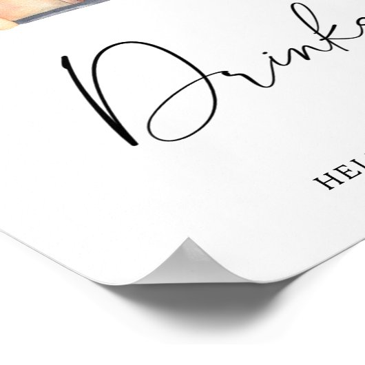 Camion citrouille - Poster des boissons (Coin)