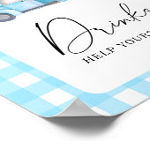 Camion citrouille - Poster des boissons (Coin)