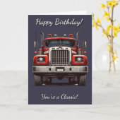 Camion classique Vous êtes une carte d'anniversair (Fleur jaune)