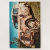 camion dans le puzzle de terrain (Vertical)