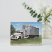 Camion Dans Une Carte Postale Sur Le Terrain (Debout devant)