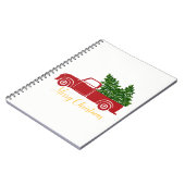 Camion d'arbre de Noël Carnet 80 Blanc (Côté gauche)