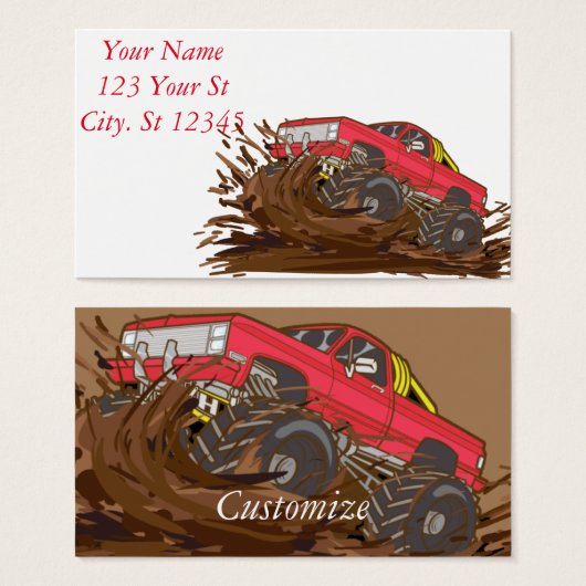 Camion de boue à 4 roues Thunder_Cove (Devant & derrière)