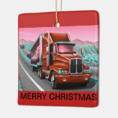 Camion de fret sur un ornement de Noël (Gauche)