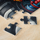 Camion de l'autisme en pièce de puzzle (Côté)