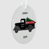 Camion de livraison du Pôle Nord - Joyeux Noël (devant)