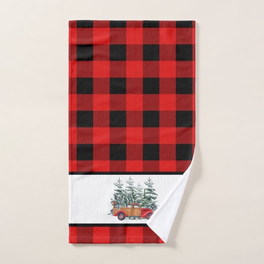 Camion de Noël (Serviette à main)