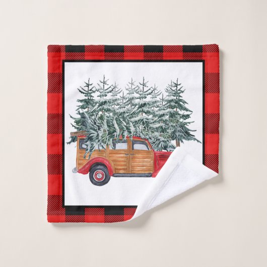 Camion de Noël (Gant de toilette)