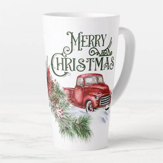 Camion de Noël avec le cardinal Mug (Angle droit)