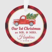 Camion de Noël Marié première photo rouge (devant)