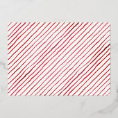 Camion de Noël rouge agricole | Photo de vacances (Verso)