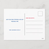 Camion de Noël rouge Illustration voeux de vacance (Dos)