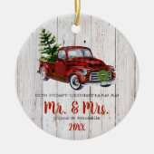 Camion de Noël rouge Premier ornement de Noël (Devant)