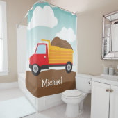 Camion de pompage personnalisé, rideau de douche p (En situation)