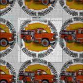 Camion de pompier Comment faire rouler Tissu de po (Carreau)