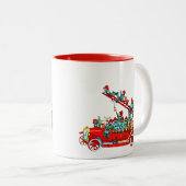 Camion de pompiers avec la tasse d'enfants (Devant droit)