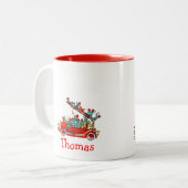 Camion de pompiers avec la tasse d'enfants (Devant gauche)