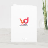 Camion de ramassage avec boîte cadeau Carte de Noë (Dos)