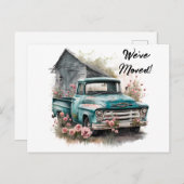 Camion de ramassage Nous avons déplacé carte posta (Devant / Derrière)