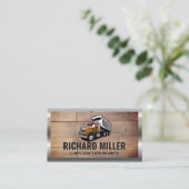 Camion de travail | Cartes en bois (Debout devant)