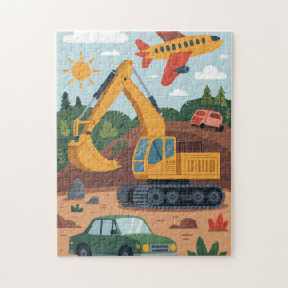 Camion d'excavation pour enfants Avion Puzzle d'ar