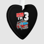 Camion d'incendie 3 ans pompier 3e anniversaire (devant)