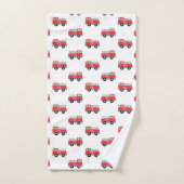 Camion d'incendie personnalisé pour enfants (Serviette à main)