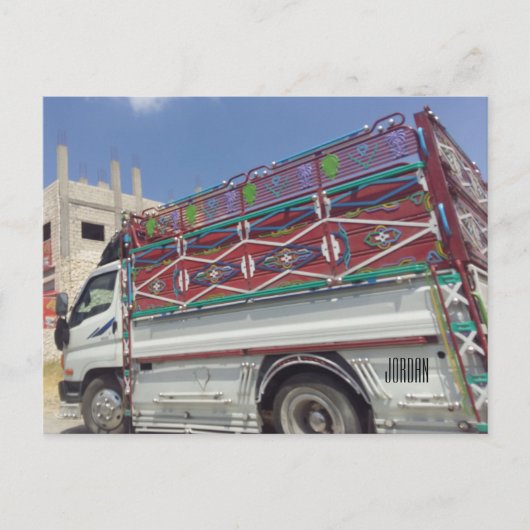 Camion en Jordanie - carte postale (Devant)