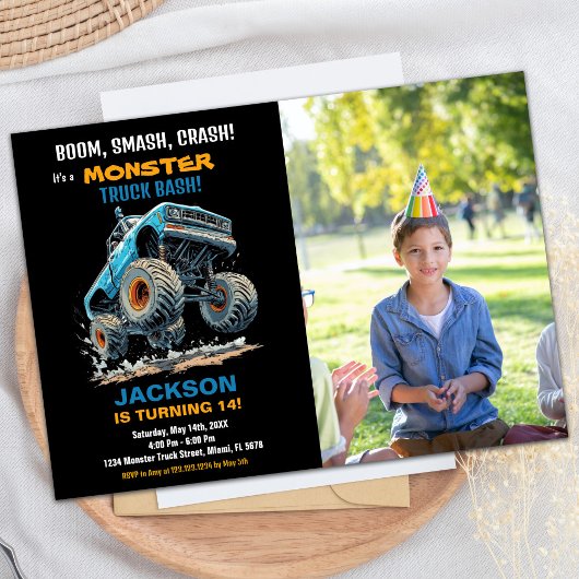 Camion Jump Monster Invitations Anniversaire Photo