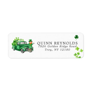 Camion Little Leprechaun Étiquette d'adresse de