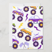 Camion Monster Smash & Crash Invitation Anniversai (Dos)