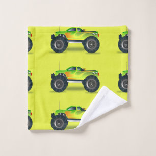 Camion Monster sur le vert citron